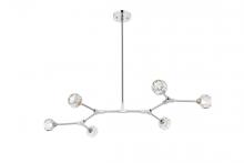  3508D50C - Zayne 6 Light Pendant in Chrome