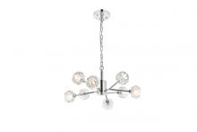  3509D24C - Graham 8 Light Pendant in Chrome