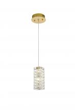  3680D1SG - Aston 6.5 inch LED Pendant in Satin Gold