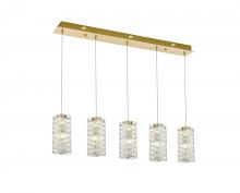  3680D5SG - Aston 40 inch LED Pendant in Satin Gold