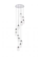  5202D22C - Hana 12 Lights Chrome Pendant