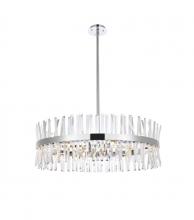  6200D36C - Serephina 36 Inch Crystal Round Chandelier Light in Chrome