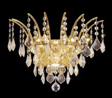  8033W16G/RC - Victoria 3 Light Gold Wall Sconce Clear Royal Cut Crystal