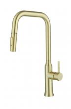  FAK-311BGD - Noor Single Handle Pull Down Sprayer Kitchen Faucet in Brushed Gold