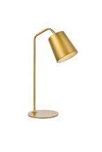 Elegant LD2366BR - Leroy 1 Light Brass Table Lamp