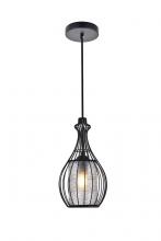  LD2419BK - Miya 1 Light Black Pendant