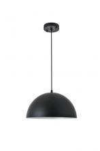  LD4023D14BK - Forte 1 Light Black Pendant