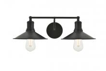  LD4033W21BK - Etude 2 Light Black Wall Sconce