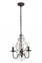  LD5003D15ORB - Blaise Collection Pendant D15 H20 Lt:3 Oil Rubbed Bronze Finish