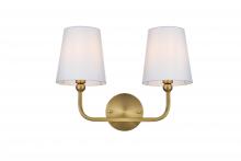  LD7322W16SG - Senna 16 inch Wall Sconce in Satin Gold