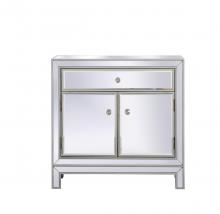  MF71034S - 29 In. Mirrored Cabinet in Antique Silver