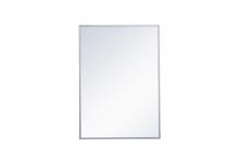  MR572028S - Metal Mirror Medicine Cabinet 20 Inchx28 Inch in Silver