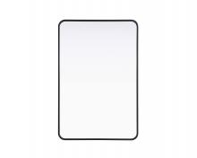  MR8A2842BLK - Contour Metal Rectangle Mirror 28x42 in Black