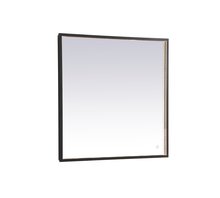 Elegant MRE62736BK - Pier 27x36 inch LED mirror with adjustable color temperature 3000K/4200K/6400K in black