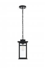  OD313H14BK - Mercer 7 inch Outdoor Pendant in Black