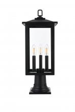  OD325P22BK - Carlisle 7 inch Outdoor Pendant in Black