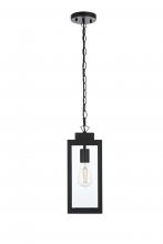  OD330H15BK - Hilton 7 inch Outdoor Pendant in Black