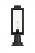  OD330P19BK - Hilton 7 inch Outdoor Pendant in Black