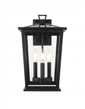  OD332W16BK - Cayman 7 inch Outdoor Pendant in Black