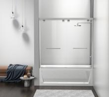  TD333-6060BNK - Semi-frameless Tub Door 60x60 Brushed Nickel