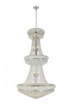  V1800G36C/RC - Primo 32 Light Chrome Chandelier Clear Royal Cut Crystal