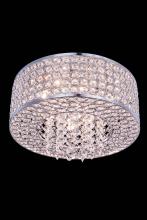  V2914F12C/RC - Amelie 4 Light Chrome Flush Mount Clear Royal Cut Crystal