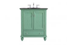  VF12330VM - 30 Inch Single Bathroom Vanity in Vintage Mint