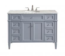  VF12548GR - 48 In. Single Bathroom Vanity Set In Grey