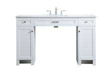  VF14954WH - 54 Inch Ada Compliant Bathroom Vanity in White