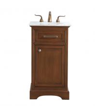  VF15019TK - 19 In. Single Bathroom Vanity Set in Teak