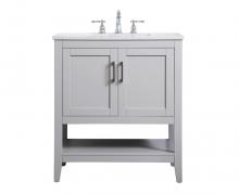  VF16030GR - 30 Inch Single Bathroom Vanity in Grey