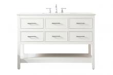  VF19048WH - 48 Inch Single Bathroom Vanity in White