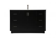  VF19654BK - 54 Inch Single Bathroom Vanity in Black