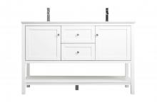  VF22254DWH - 54 Inch Double Bathroom Vanity in White