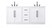  VF29072DWH - 72 inch Double Bathroom Vanity in White