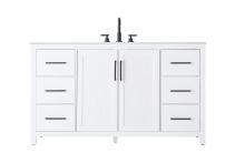  VF29560WH - 60 Inch Single Bathroom Vanity In White