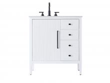 Elegant VF29632WH - 32 inch Single Bathroom Vanity in White