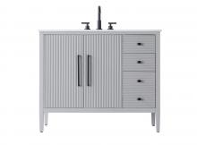  VF29642GR - 42 inch Single Bathroom Vanity in Grey