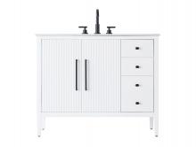  VF29642WH - 42 inch Single Bathroom Vanity in White