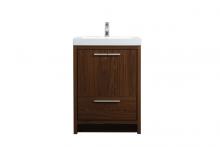  VF46024MWT - 24 Inch Single Bathroom Vanity in Walnut