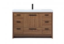  VF46048WB - 48 Inch Single Bathroom Vanity in Walnut Brown