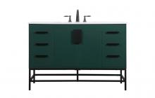  VF488W48MGN - 48 Inch Single Bathroom Vanity in Green