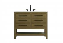  VF60542MCB - 42 inch Single Bathroom Vanity in Chestnut Brown