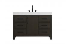  VF60648MMB - 48 inch Single Bathroom Vanity In Mocha Brown