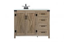  VF90242NT - 42 Inch Single Bathroom Vanity in Natural Oak