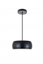  LD2411BK - Flynn 2 Light Black Pendant