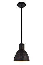  LDPD3003 - Clio Collection Pendant D8.7 H10 Lt:1 Matte Black Finish