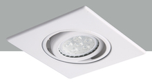  R3-588MW - 3" Matte White 35 degree adjustable spot with Matte White Square Trim ring