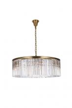  1208G43SG/RC - Sydney 43.5 Inch Round Crystal Chandelier in Satin Gold