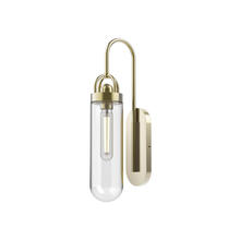 Alora Lighting WV351501VB - PEABODY 1 LIGHT WALL VANITY VINTAGE BRASS